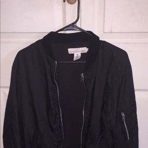 Black H&M bomber jacket